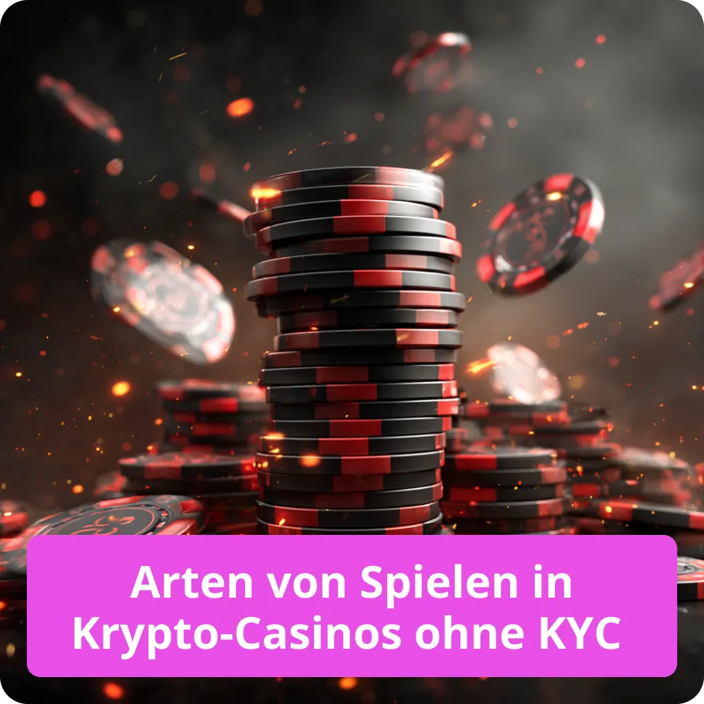 Entdecken Sie die Vielfalt der verfügbaren Spiele in Krypto-Casinos ohne KYC-Verfahren Arten von Spielen in Krypto-Casinos ohne KYC